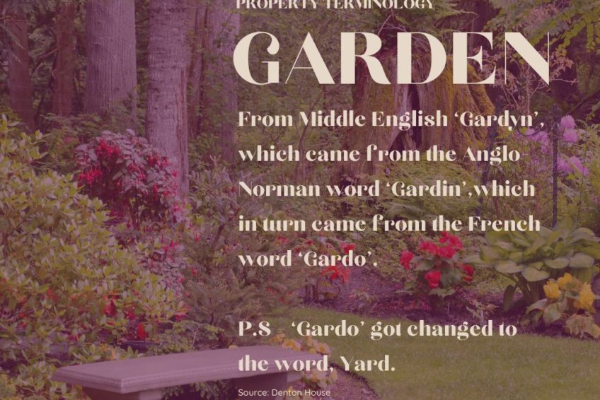 The history of the word garden
