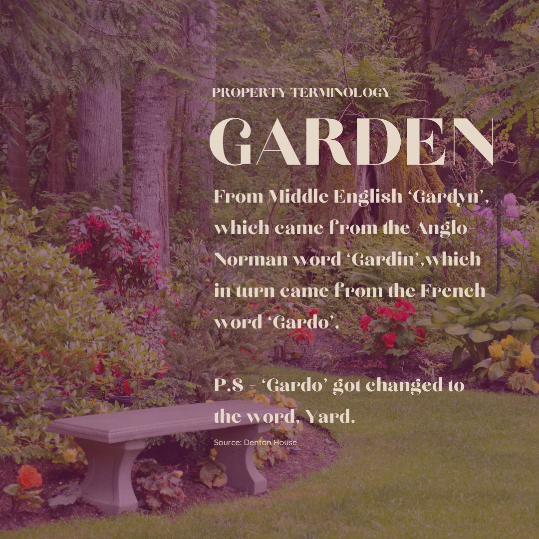 The history of the word garden